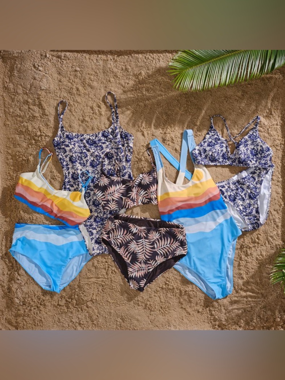 NWT Faherty x Andie Sunwave Maui Tankini Bikini Top S - Picture 3 of 6
